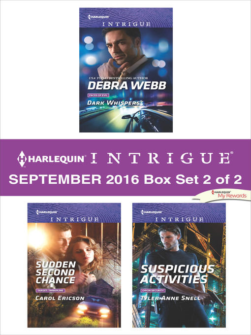 Title details for Harlequin Intrigue September 2016, Box Set 2 of 2 by Debra Webb - Available
